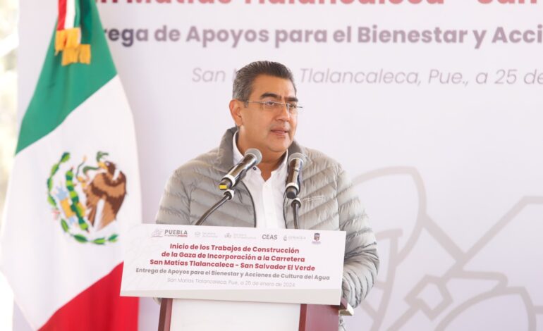 Sergio Salomón recalca trabajo sin distingos partidistas durante el inicio de rehabilitación