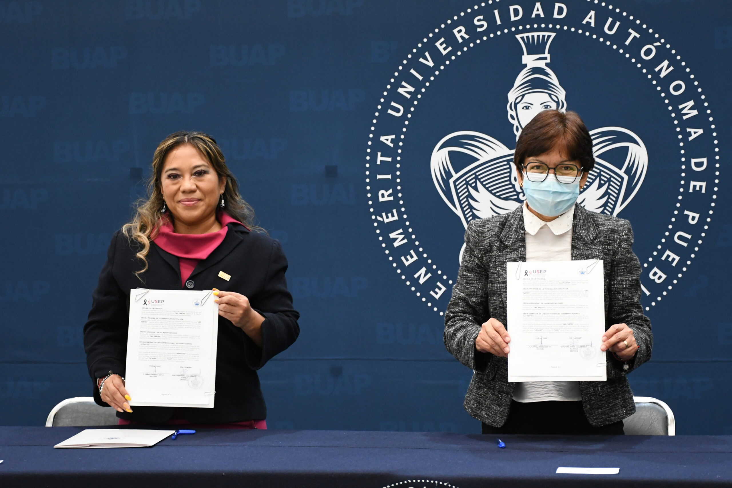 Encabeza rectora Lilia Cedillo convenio entre la BUAP y la USEP