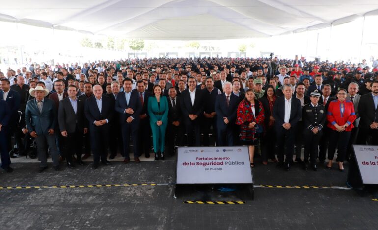 Consolida gobierno de Sergio Salomón a Puebla como un estado seguro