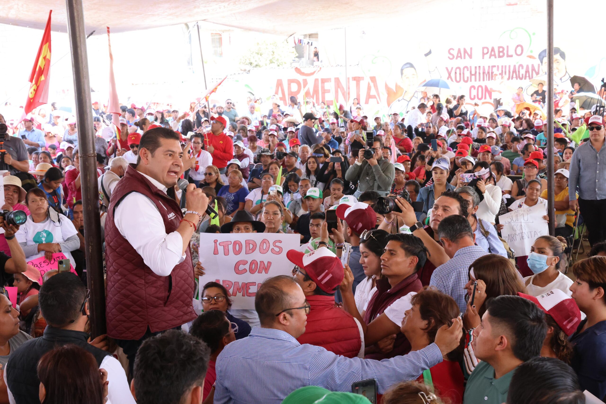 Blindaremos la zona nororiente de la ciudad de Puebla contra la inseguridad: Armenta