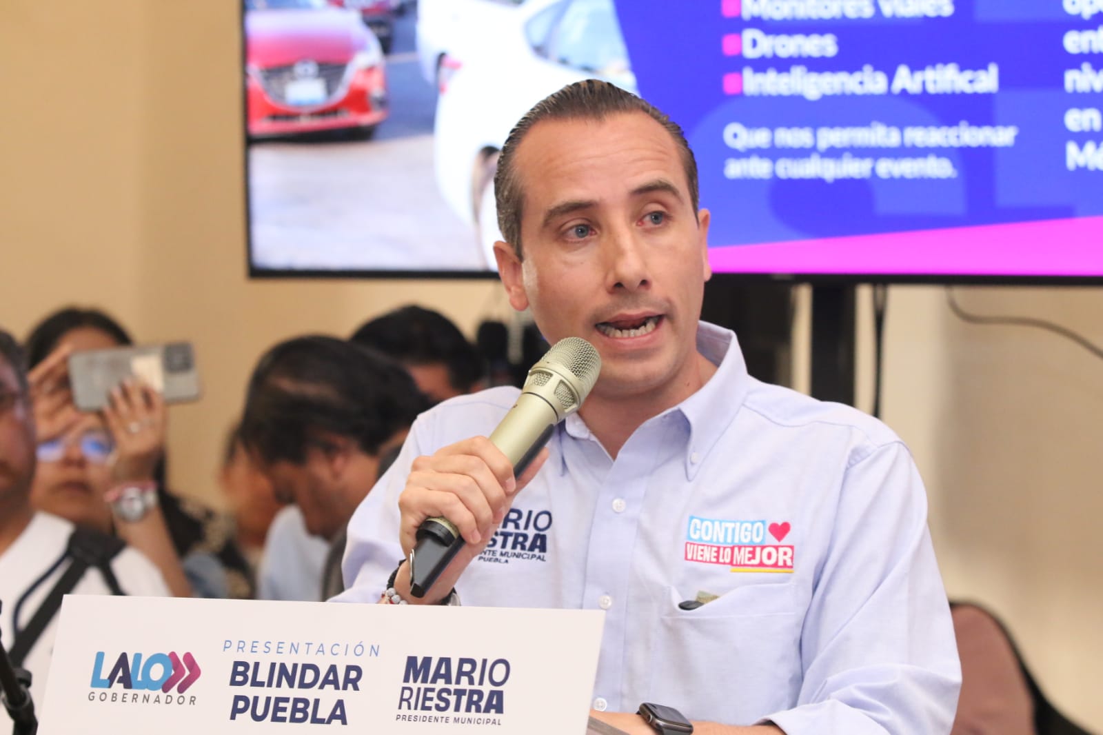 No más abrazos a los delincuentes, vamos a blindar Puebla: Mario Riestra