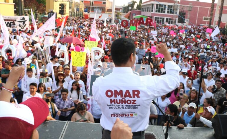 Lucharé para que Cuautlancingo sea un lugar próspero para vivir: Omar Muñoz