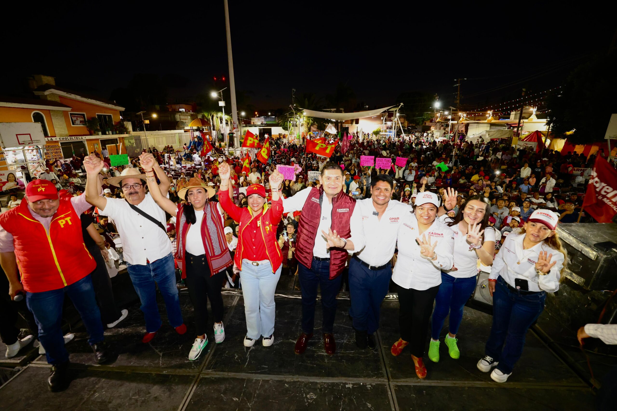 Armenta reafirma sus compromisos en Seguridad y desarrollo comunitario en Cuautlancingo