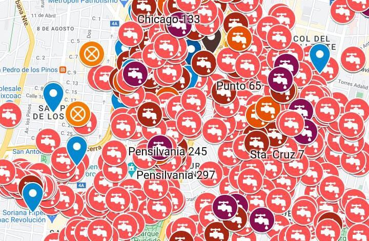 Crean mapa digital de agua contaminada en la Ciudad de México 