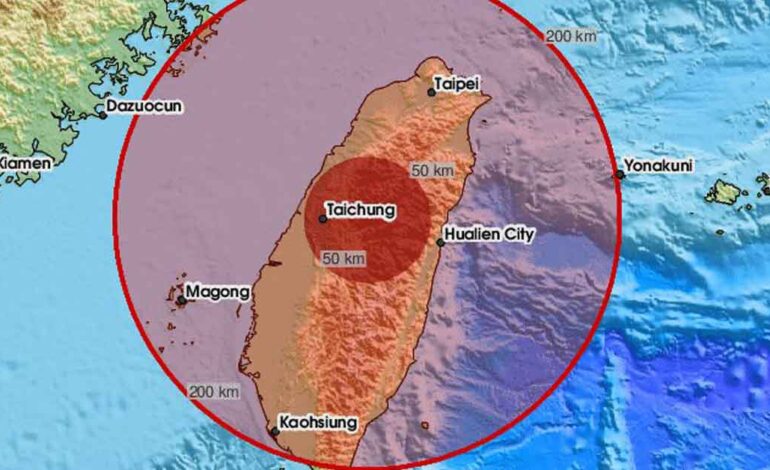 Terremoto 7.5 azota Taiwán