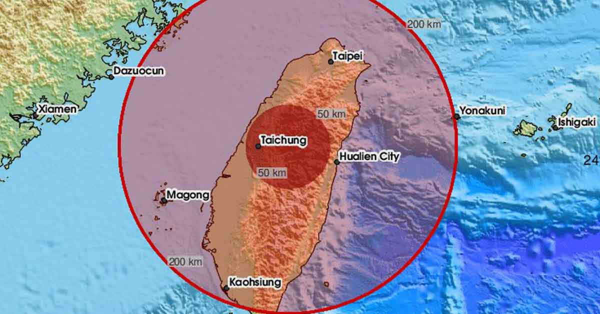 Terremoto 7.5 azota Taiwán