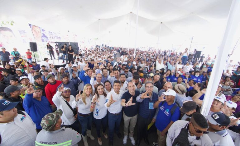 Lalo Rivera se despide de su campaña desde la Central de Abasto
