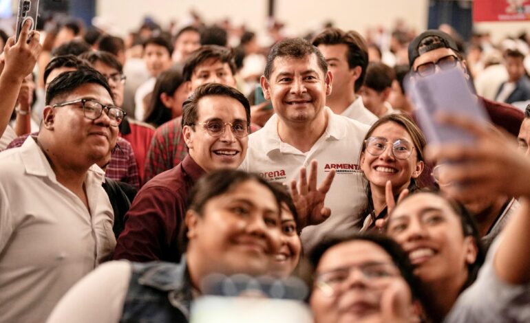 Armenta reforzará el acceso a la educación para las y los jóvenes de Puebla