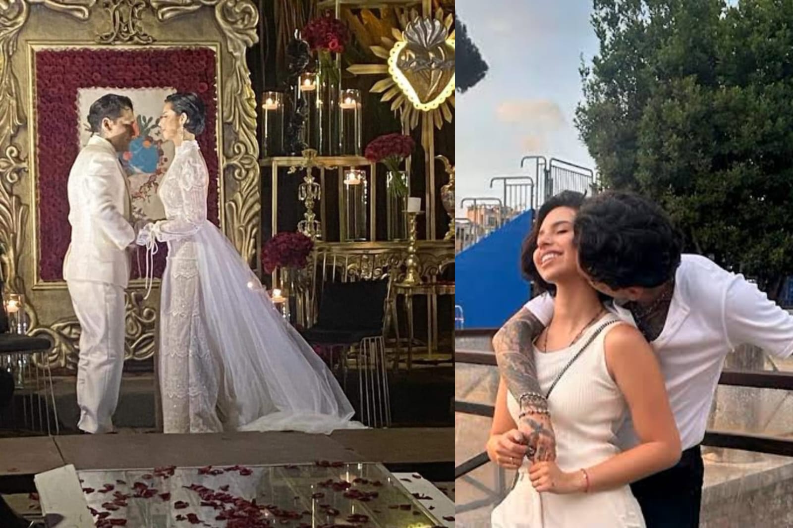 Ángela Aguilar y Christian Nodal se casaron en boda privada