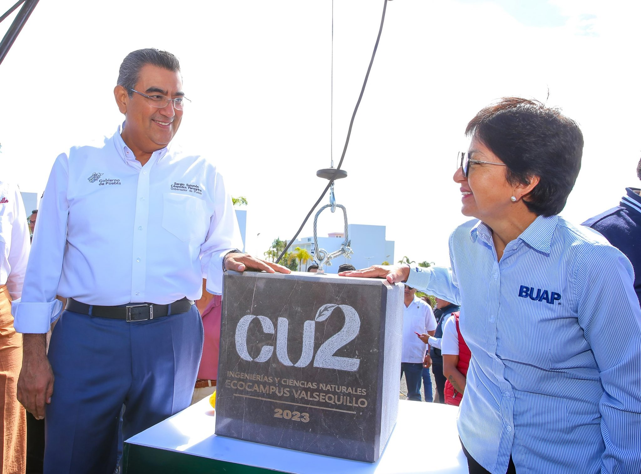 Sergio Salomón festeja inauguración de CU2