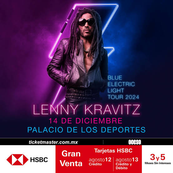 Lenny Kravitz regresará a México con su nueva gira «Blue Electric Light Tour»