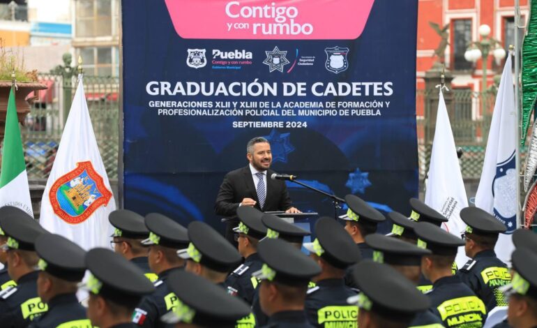 Toman protesta 95 nuevos policías de la capital