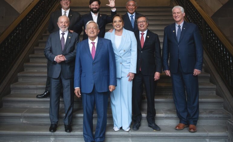 AMLO sostiene último encuentro con presidenta y mandatarios de Latinoamérica