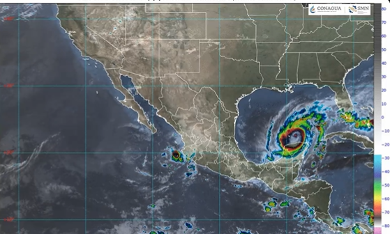 Continuarán lluvias intensas en cinco estados por huracán Milton