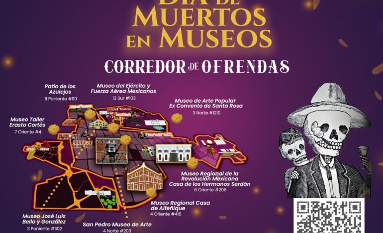 Presenta Museos Puebla actividades de “Día de Muertos” en sus complejos