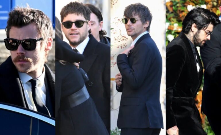 Ex miembros de One Direction se reúnen para asistir al funeral de Liam Payne