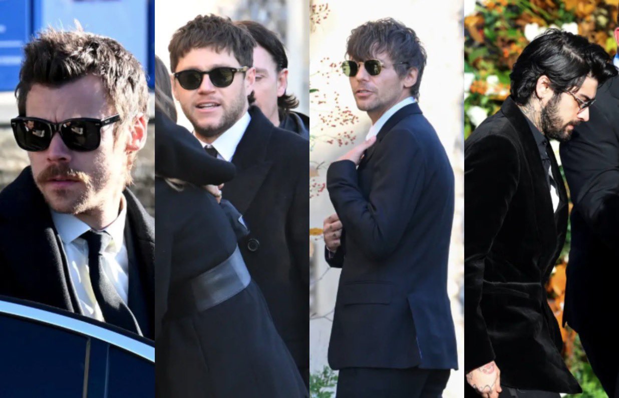 Ex miembros de One Direction se reúnen para asistir al funeral de Liam Payne