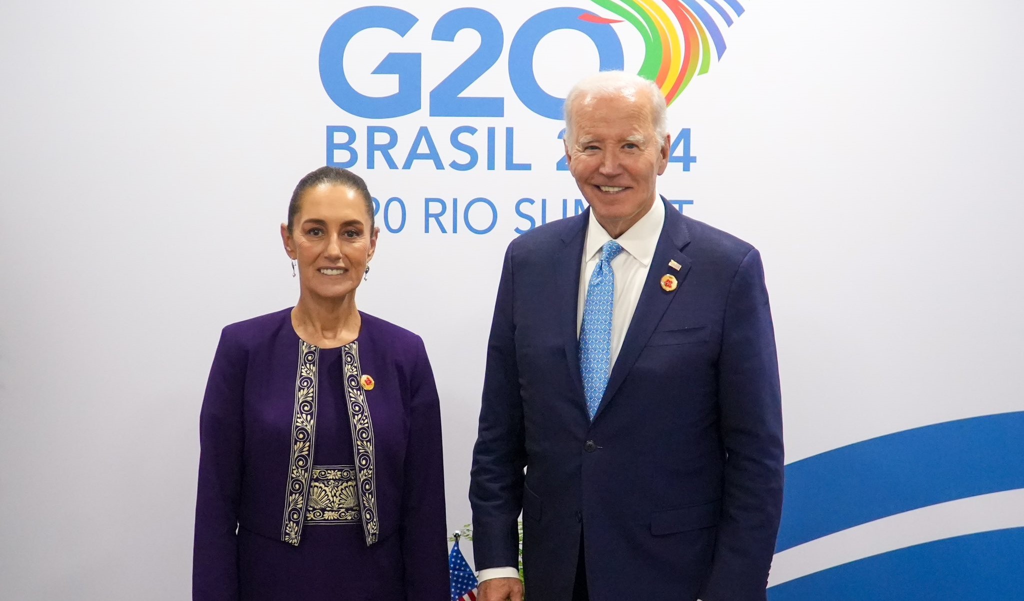 Claudia Sheinbaum y Joe Biden trabajarán juntos contra la inseguridad