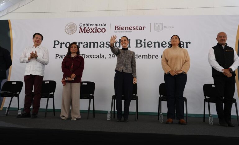 Anuncia presidenta Sheinbaum en Tlaxcala construcción de campus del IPN y de la Universidad Nacional Rosario Castellanos