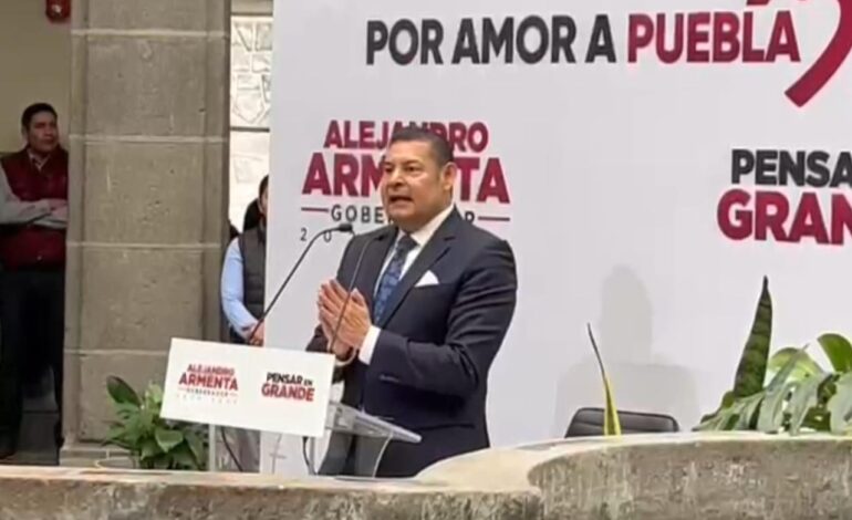 Alejandro Armenta presenta su declaración patrimonial