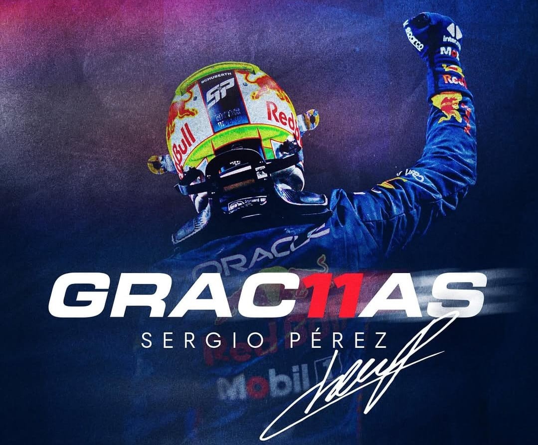 Checo Pérez se despide de Red Bull después de 4 años con la escudería