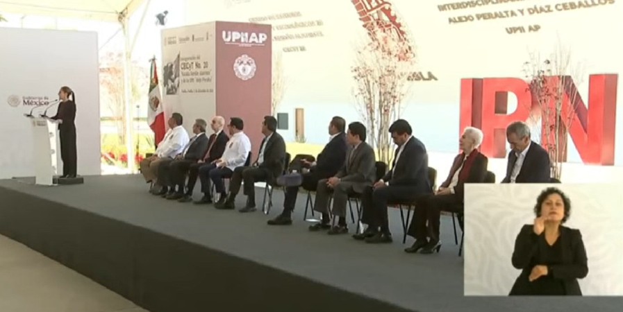 Sheinbaum inaugura dos unidades académicas del IPN en Puebla