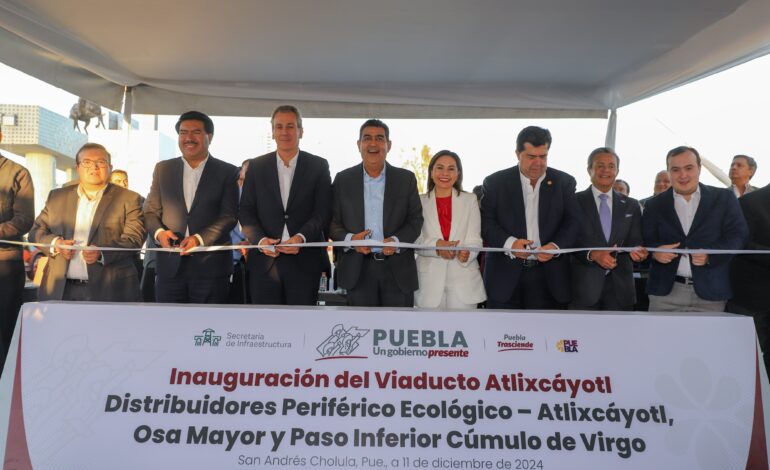 Entrega gobernador “Viaducto Atlixcáyotl”, que   mejora conectividad en zona metropolitana