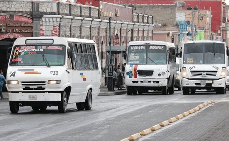 Transportistas anuncian paro en Puebla; aún exigen aumento en el pasaje