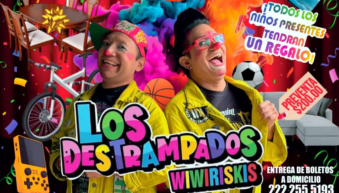 ¡Los Destrampados Wiwiriskis llegan a Puebla con un show para toda la familia!