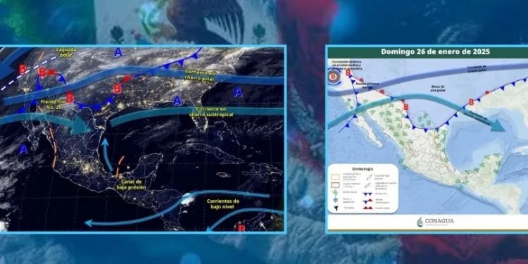 Frente Frío 25 congela a México este domingo 26 de enero