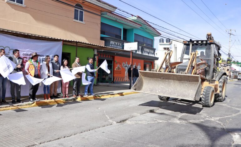 Inicia Omar Muñoz la rehabilitación de la avenida México-Puebla