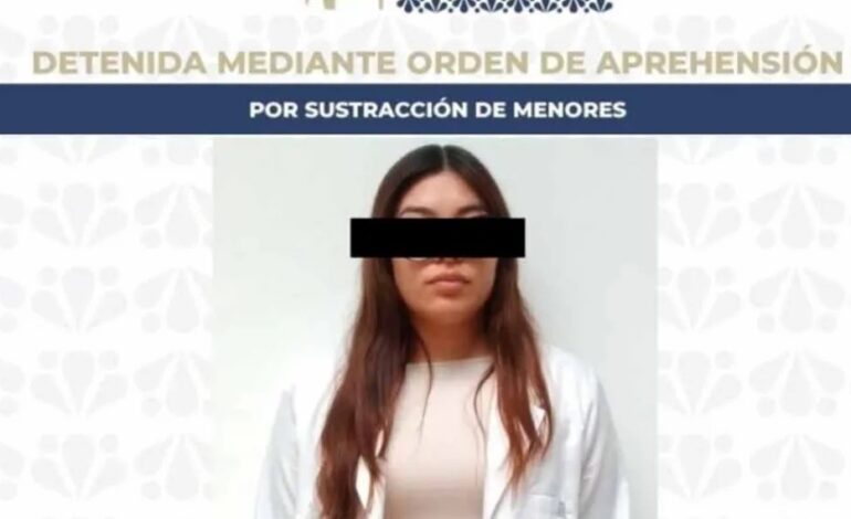 Mujer es detenida en Puebla por el robo de tres menores