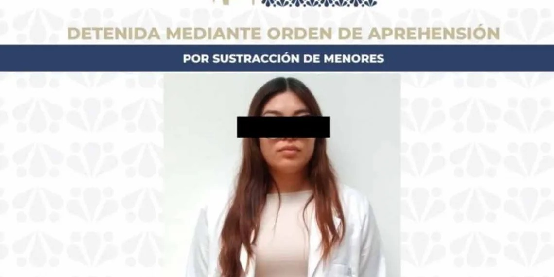 Mujer es detenida en Puebla por el robo de tres menores