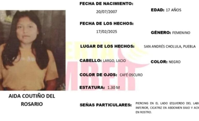 Buscan a Aída en Cholula